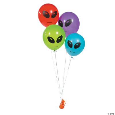 Latex Alien Head Balloons