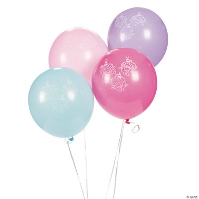 1st Birthday Cupcake Latex Balloons