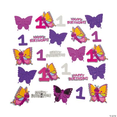 1st Birthday Butterfly Confetti