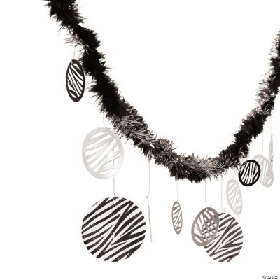 Zebra Marabou Garland