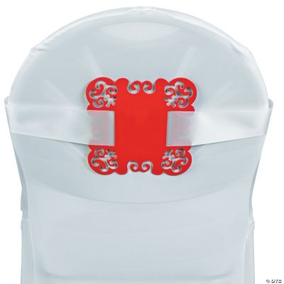 Red Personalized Laser-Cut Chair Decorations
