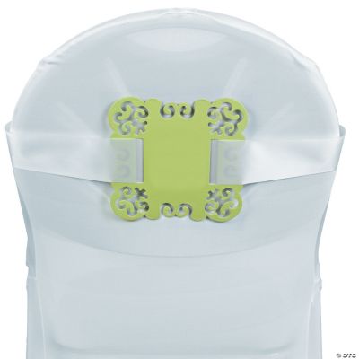 Personalized Lime Green Laser-Cut Chair Decorations