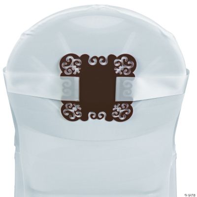 Personalized Chocolate Laser-Cut Chair Decorations