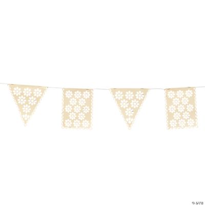 Vintage Collection Lace Cut Pennant Banner