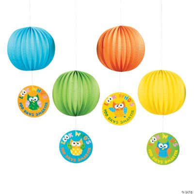 “100 Days Smarter” Owl Paper Lanterns