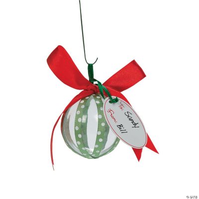 Ornament Ball Candy Filler Craft Kit