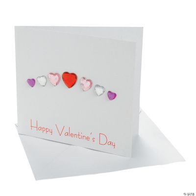 Jewel Hearts Valentine Card Craft Kit