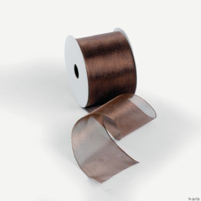 Brown Wired Ribbon