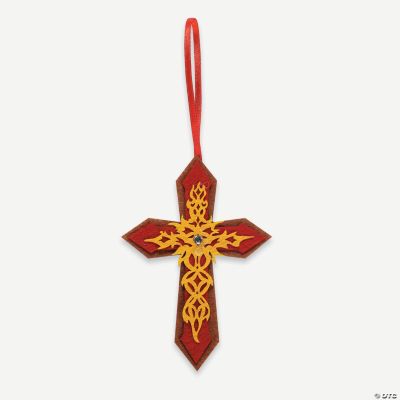 Adult Religious Cross Felt Ornament Craft Kit