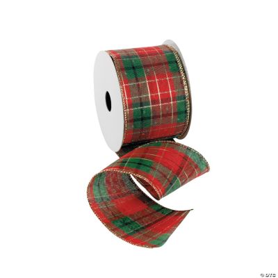 Christmas Plaid Wired Ribbon