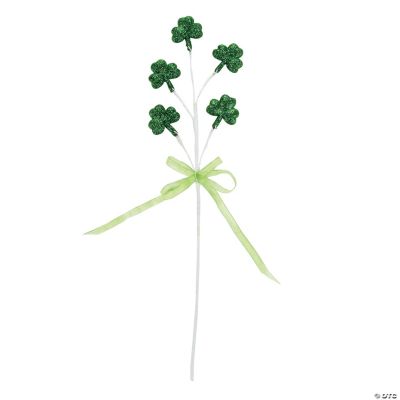 Glitter Clover Picks