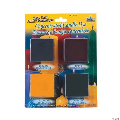 Candle Wax Dye Pack - Blue, Red, Yellow, Green
