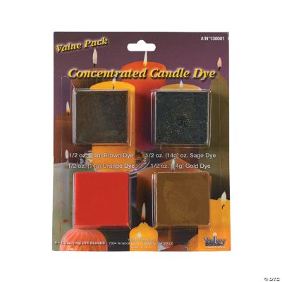 Candle Wax Dye Pack - Brown, Sage, Orange, Gold