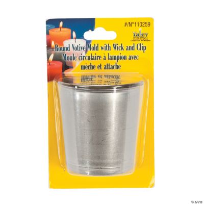 Round Votive Mold With Wick