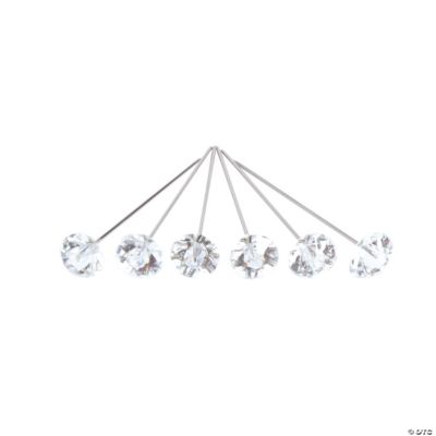 Crystal Floral Pins