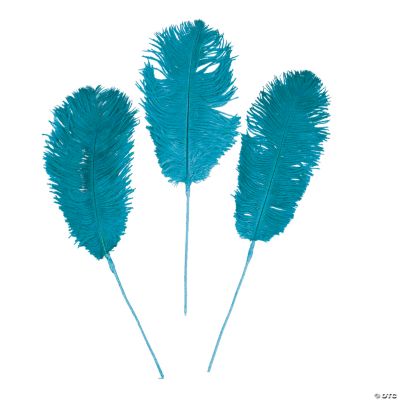 Turquoise Ostrich Feathers