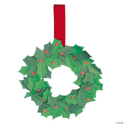 Holly Christmas Wreath Craft Kit
