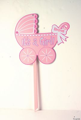 Baby Girl Glitter Yard Sign