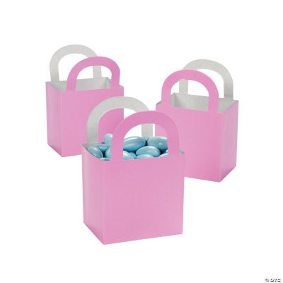 Pastel Pink Paper Favor Gift Baskets