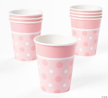 Pink Polka Dot Cups