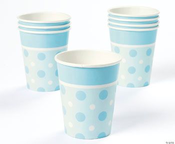 Blue Polka Dot Cups