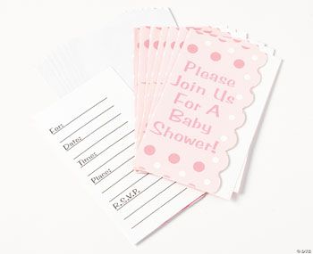 Pink Polka Dot Invitations