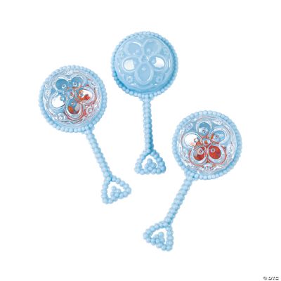 Pastel Blue Mini Rattle Shower Favors