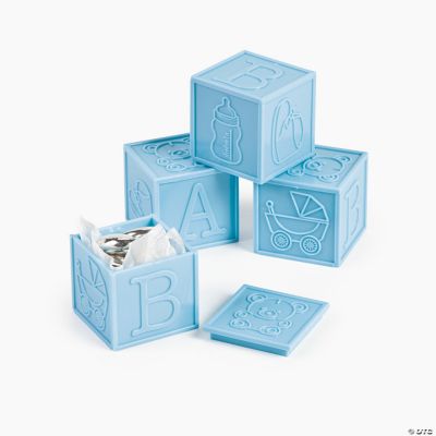 Pastel Blue Baby Block Favors
