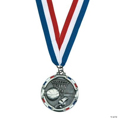 Personalized Antiqued Basketball Medal