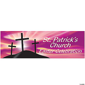 Personalized Religious Crosses Easter Banners Banners Party 
