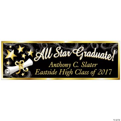 Personalized “All Star Graduate” Banner - Medium