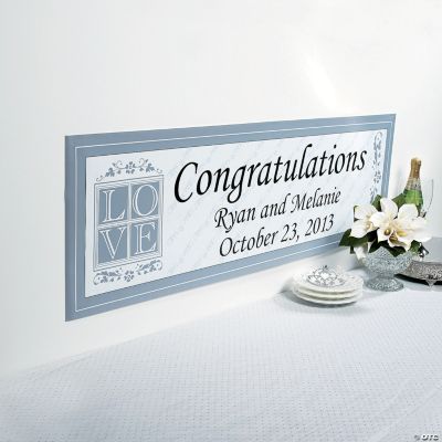 Personalized Love Wedding Banner - Small