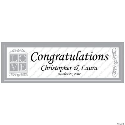 Personalized Love Wedding Banner - Medium