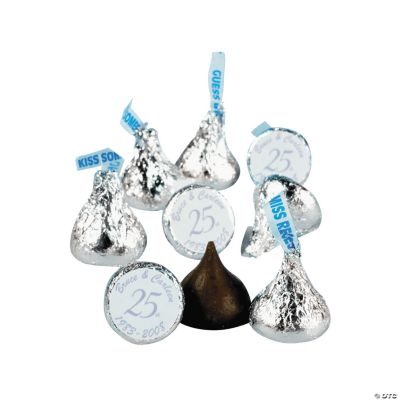 Personalized 25th Anniversary Candy Stickers