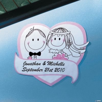 Personalized Wedding Car Magnets