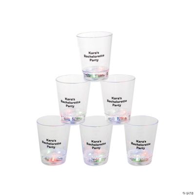 Personalized Light-Up Shot Glasses