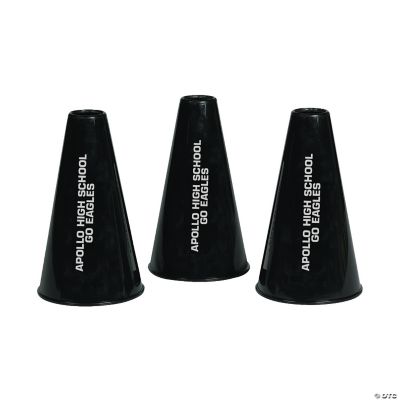 Personalized Black Megaphones