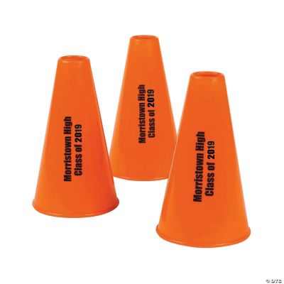 Personalized Orange Megaphones