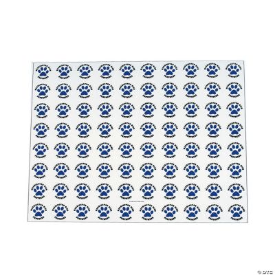 Blue Paw Print Stickers