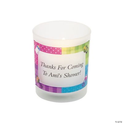 Personalized Baby Shower Votive Holders