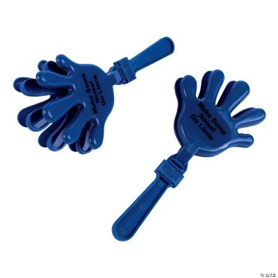 Personalized Blue Hand Clappers