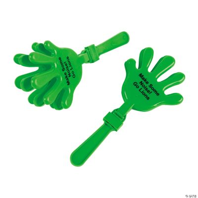 Personalized Green Hand Clappers