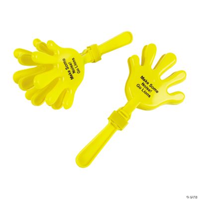 Personalized Yellow Hand Clappers