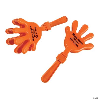 Personalized Orange Hand Clappers