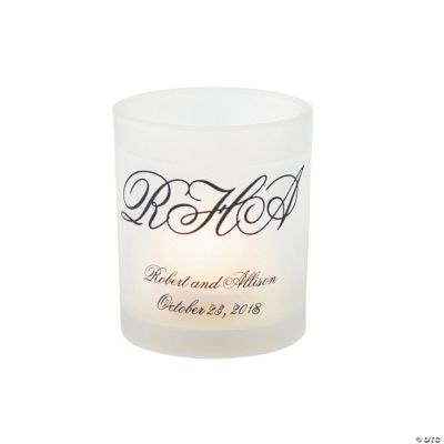 Personalized Initialed Votive Holders