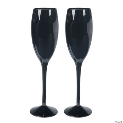 Wedding Party Flutes on Personalized Black Wedding Flutes   Oriental Trading