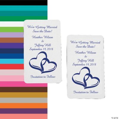 Personalized Two Hearts “Save The Date” Magnets