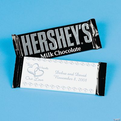 Personalized Wedding Two Hearts HERSHEY’S® Bars