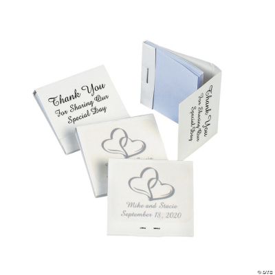 Personalized Two Hearts Matchbook Notebooks
