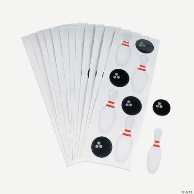 Bowling Pin & Ball Stickers